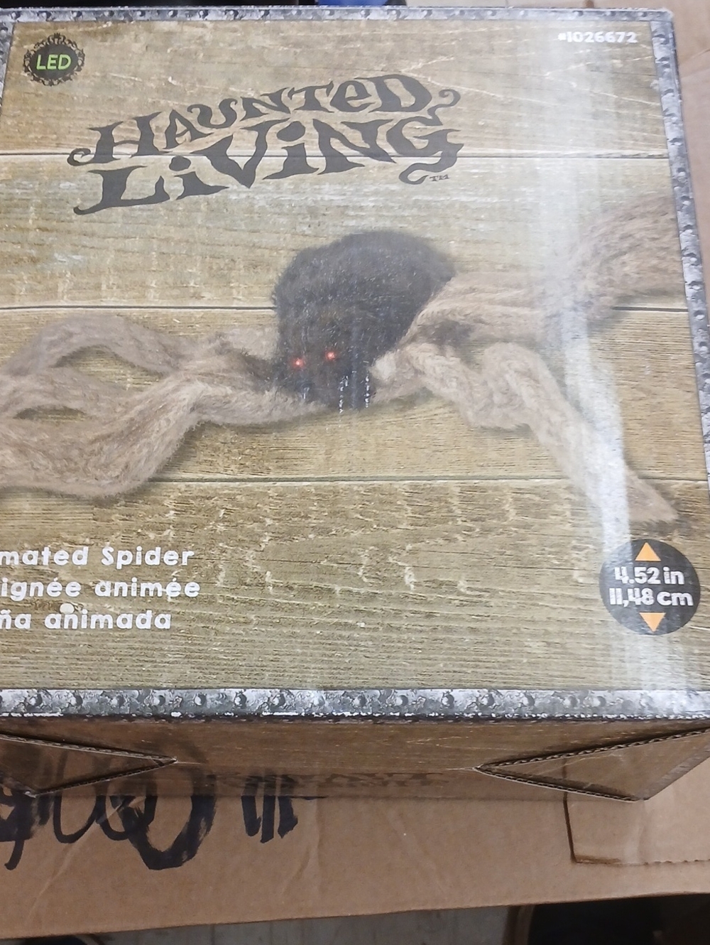 LED Animated Spider - Black